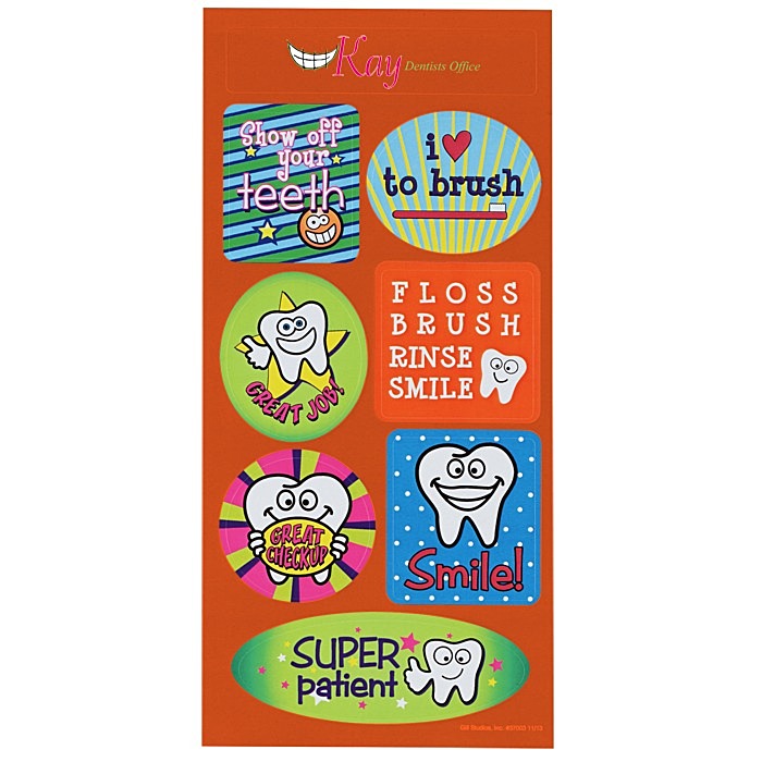 Custom Super Kid Sticker Sheet - Tooth Time