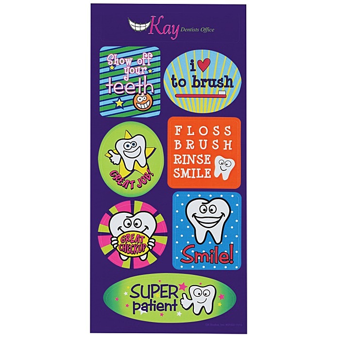 Custom Super Kid Sticker Sheet - Tooth Time