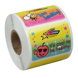 Custom Super Kid Sticker Roll - Healthy Habits
