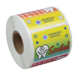 Custom Super Kid Sticker Roll - Tooth Time