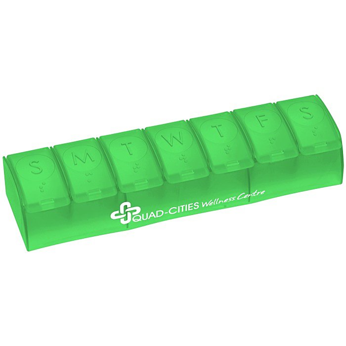Custom Quick Care Weekly Med Minder - Translucent
