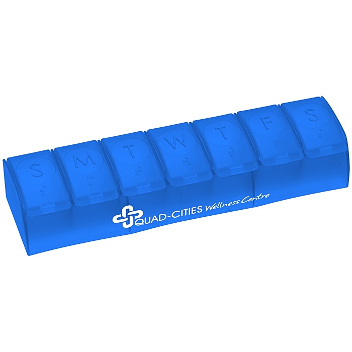 Custom Quick Care Weekly Med Minder - Translucent