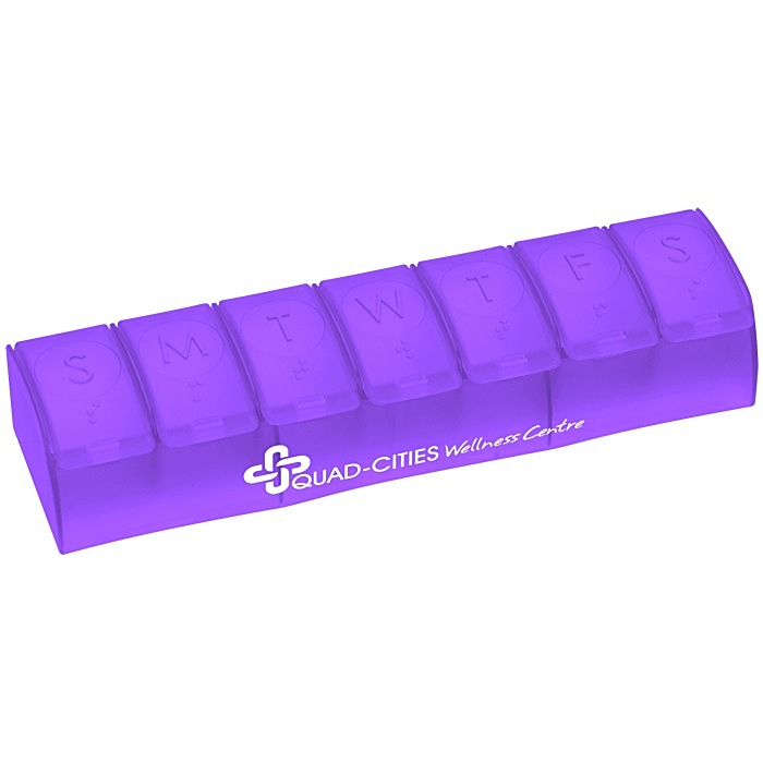Custom Quick Care Weekly Med Minder - Translucent