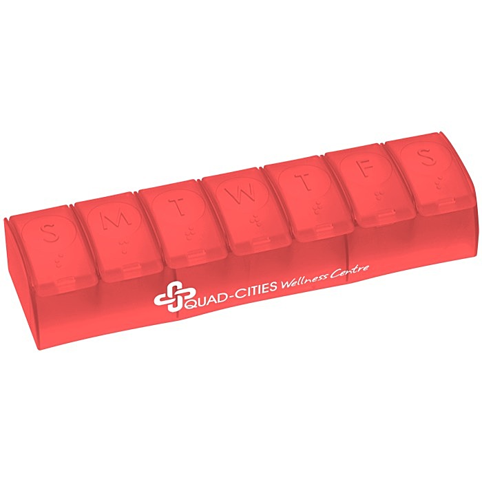 Custom Quick Care Weekly Med Minder - Translucent
