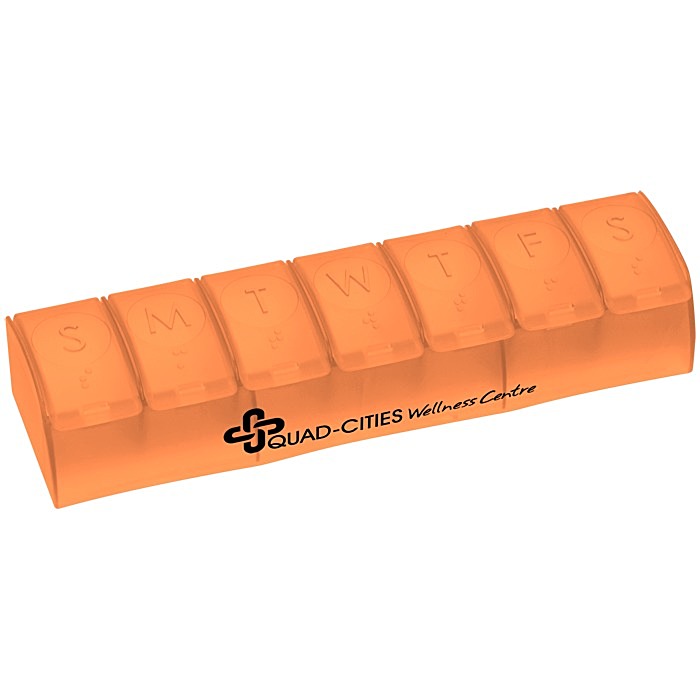 Custom Quick Care Weekly Med Minder - Translucent