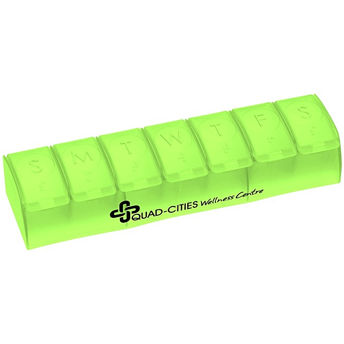 Custom Quick Care Weekly Med Minder - Translucent