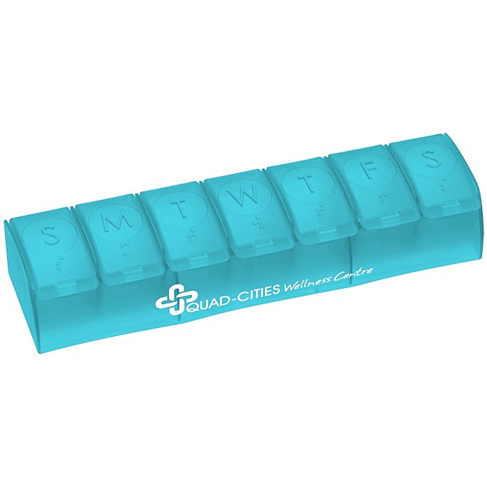 Custom Quick Care Weekly Med Minder - Translucent