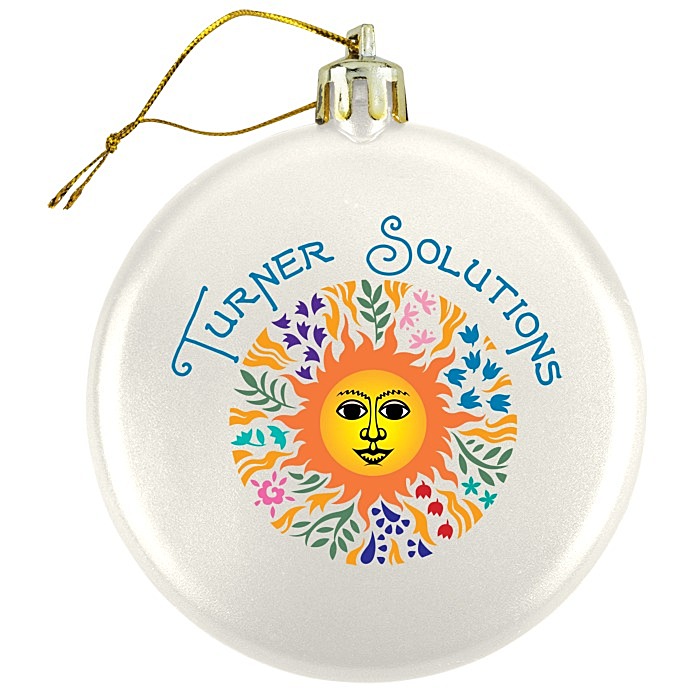 Custom Satin Flat Ornament - Full Colour