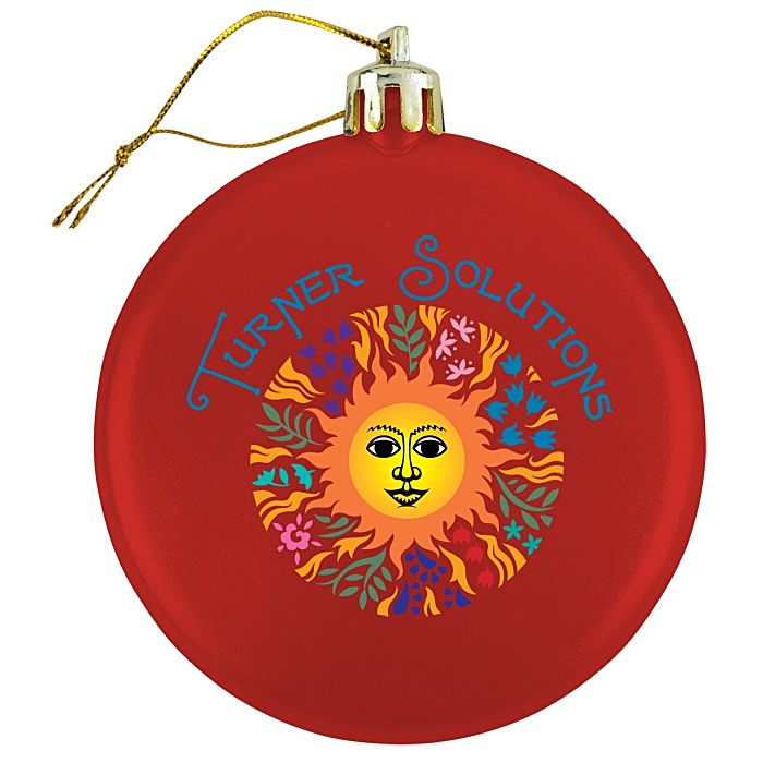 Custom Satin Flat Ornament - Full Colour