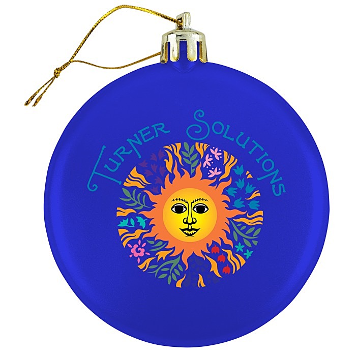 Custom Satin Flat Ornament - Full Colour