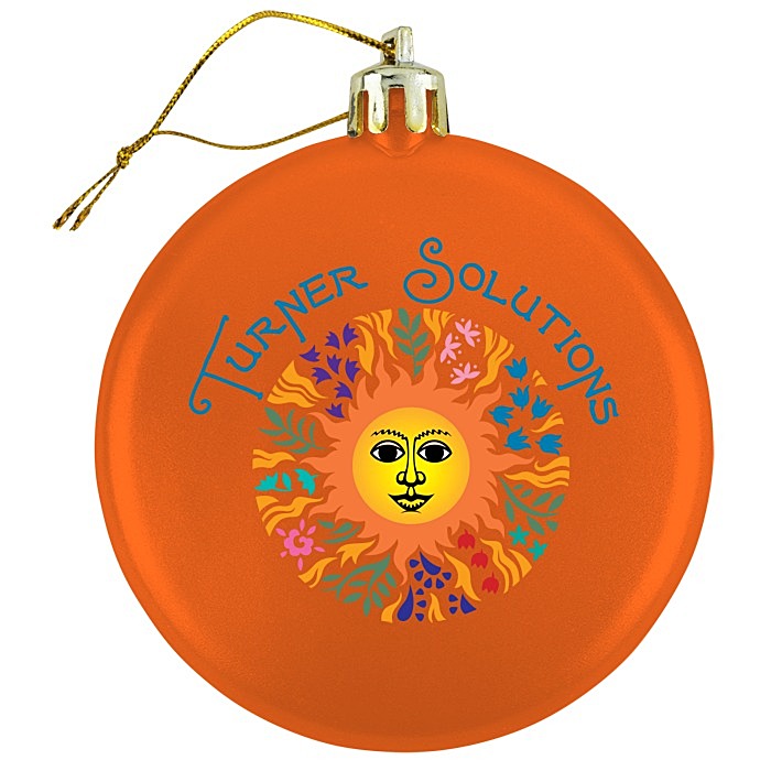 Custom Satin Flat Ornament - Full Colour