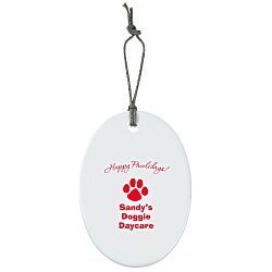 Custom Ceramic Ornament - Oval