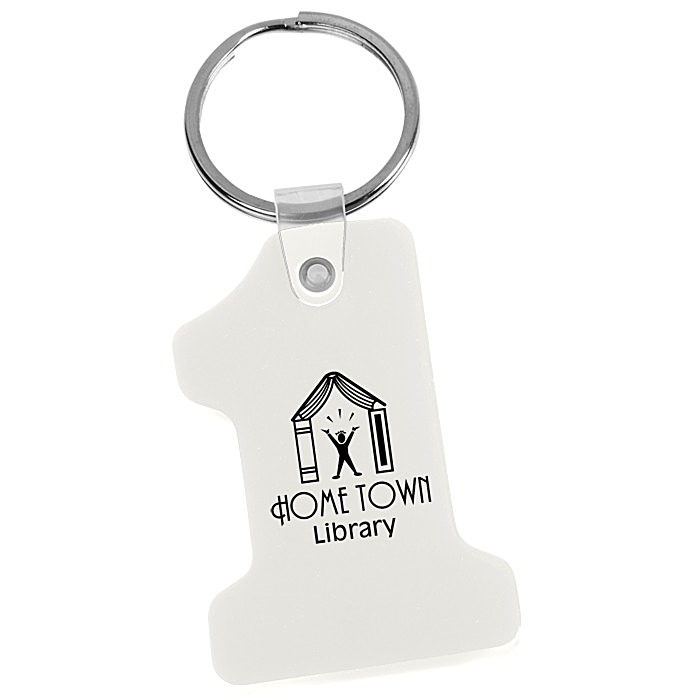 Custom Number One Soft Keychain - Opaque