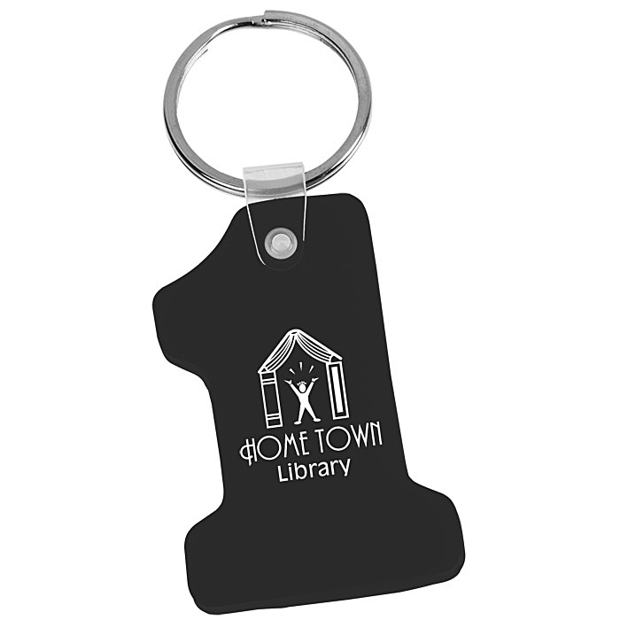 Custom Number One Soft Keychain - Opaque