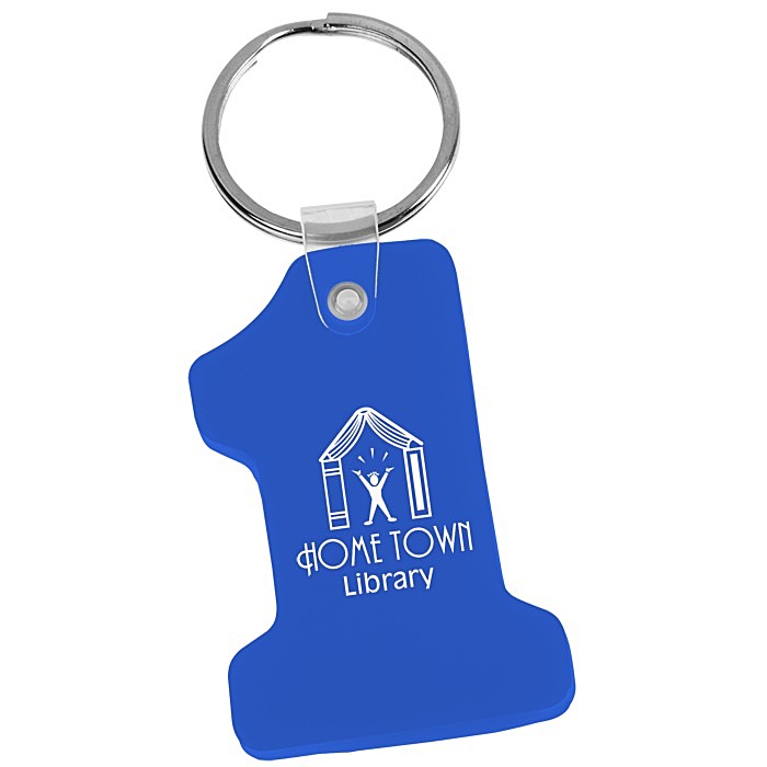 Custom Number One Soft Keychain - Opaque