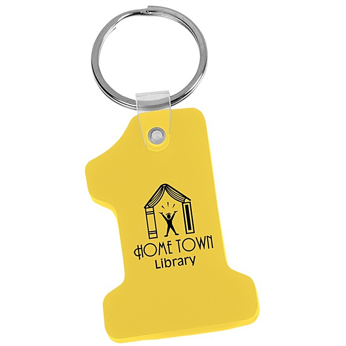 Custom Number One Soft Keychain - Opaque