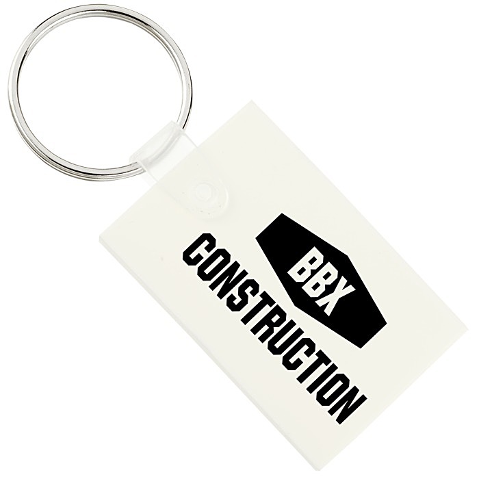 Custom Small Rectangle Soft Keychain - Opaque