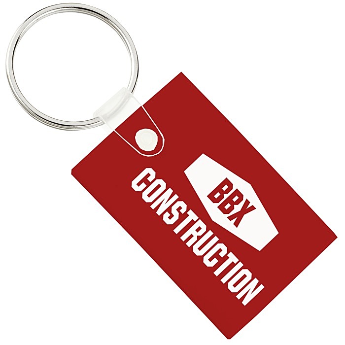 Custom Small Rectangle Soft Keychain - Opaque