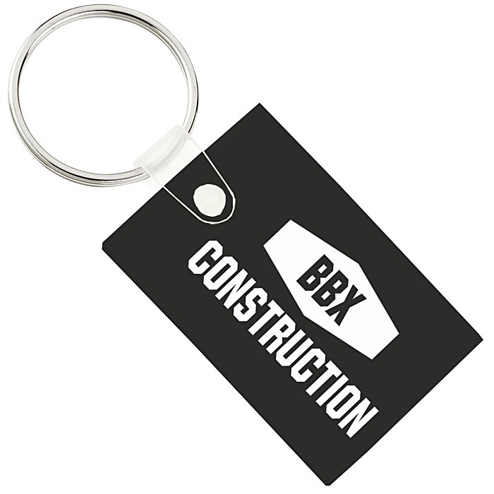 Custom Small Rectangle Soft Keychain - Opaque