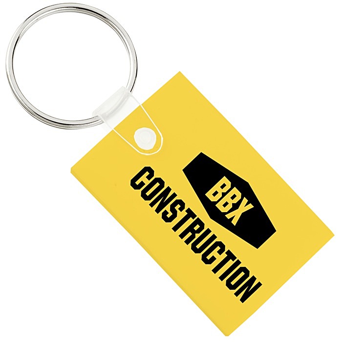 Custom Small Rectangle Soft Keychain - Opaque