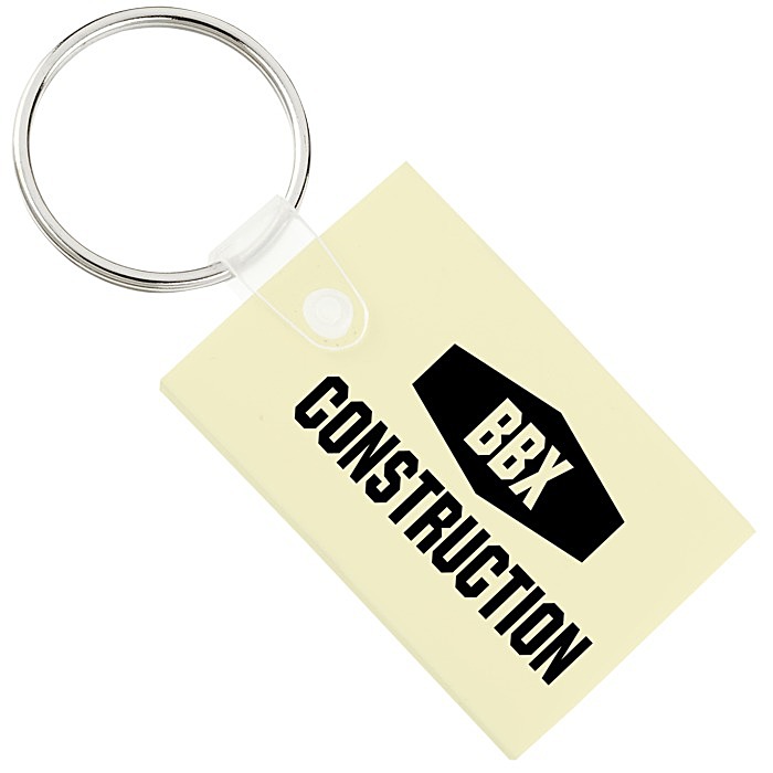 Custom Small Rectangle Soft Keychain - Opaque