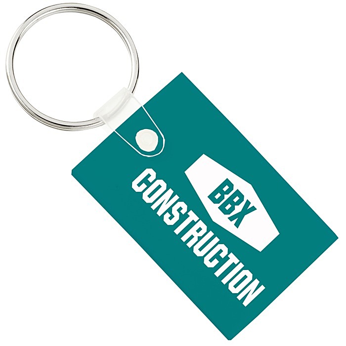 Custom Small Rectangle Soft Keychain - Opaque