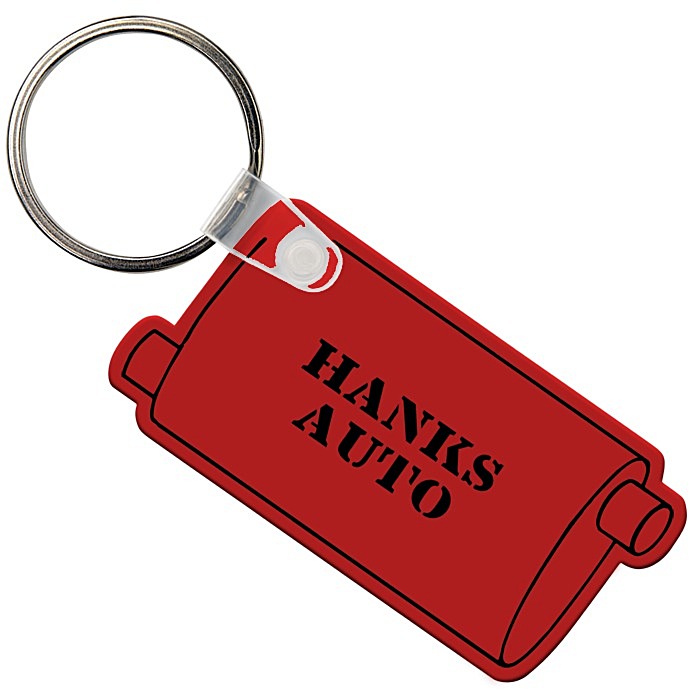 Custom Muffler Soft Keychain - Opaque