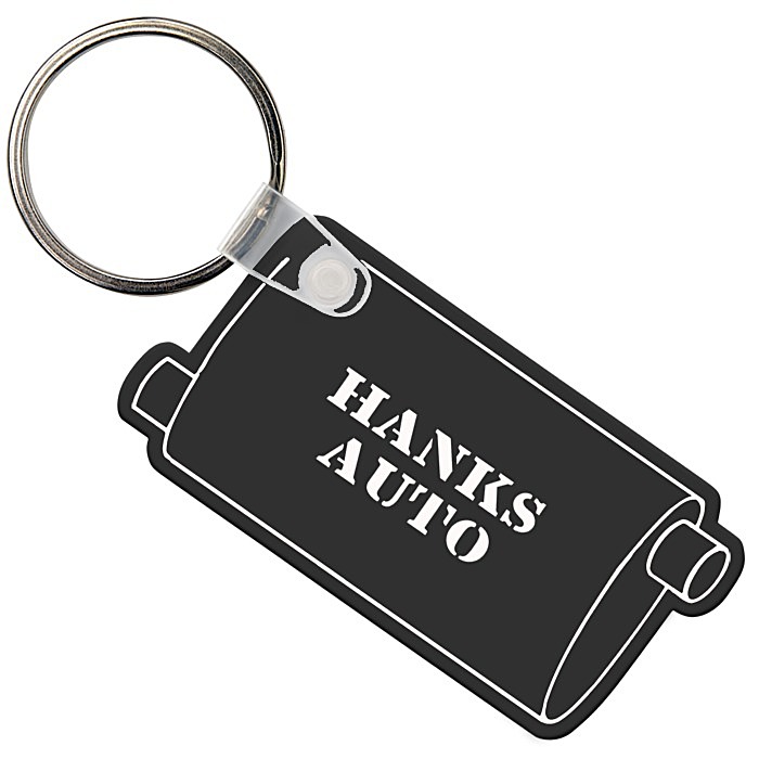 Custom Muffler Soft Keychain - Opaque