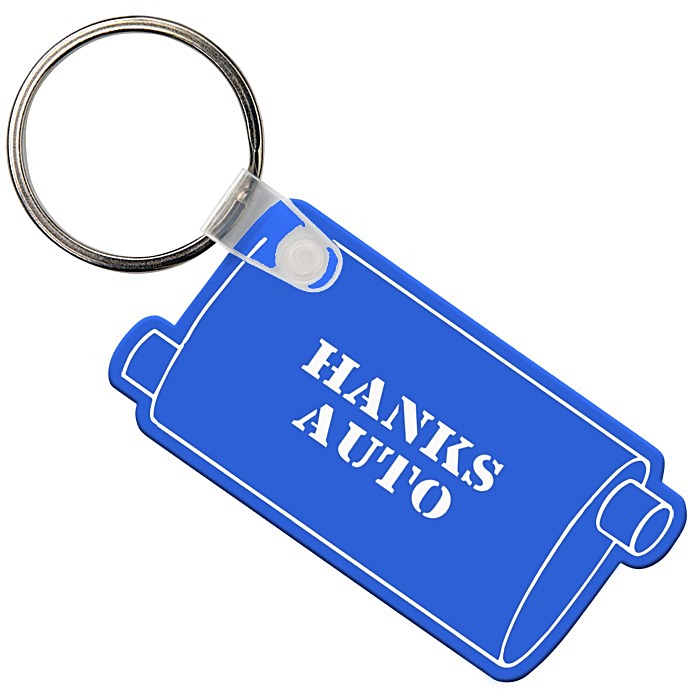Custom Muffler Soft Keychain - Opaque