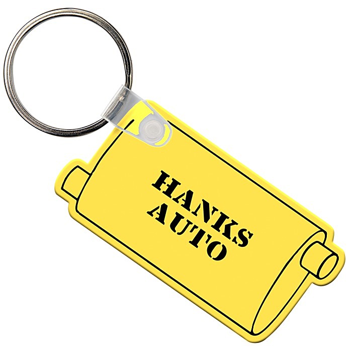 Custom Muffler Soft Keychain - Opaque
