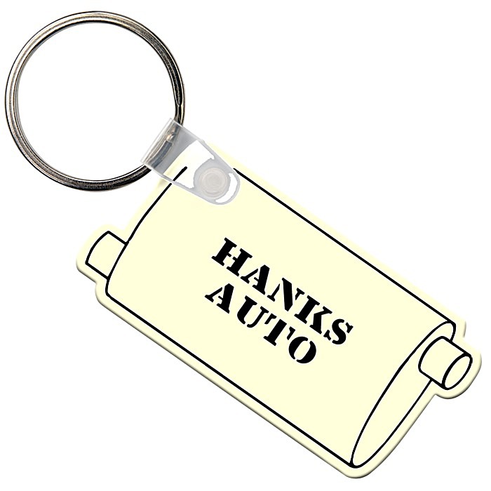 Custom Muffler Soft Keychain - Opaque