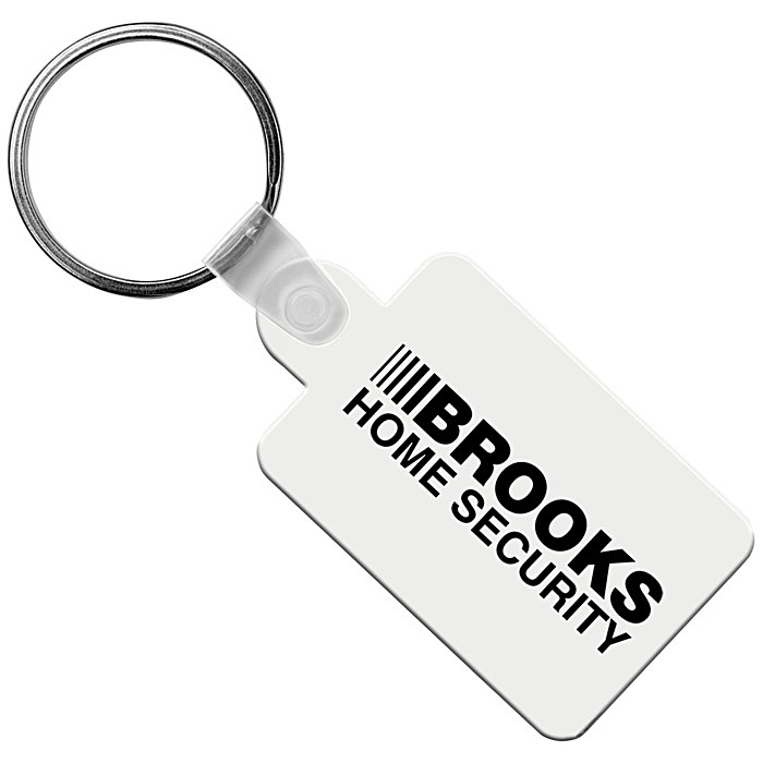 Custom Small Rectangle with Tab Soft Keychain - Opaque