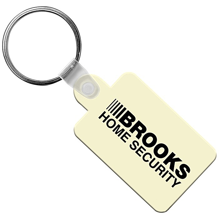 Custom Small Rectangle with Tab Soft Keychain - Opaque