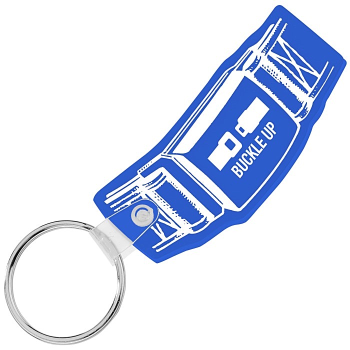 Custom Safety Belt Soft Keychain - Opaque