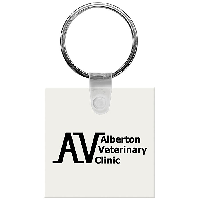 Custom Small Square Soft Keychain - Opaque
