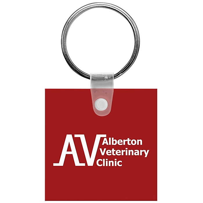 Custom Small Square Soft Keychain - Opaque