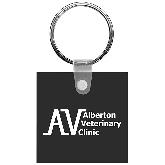 Custom Small Square Soft Keychain - Opaque