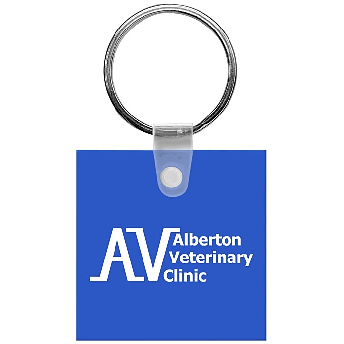 Custom Small Square Soft Keychain - Opaque