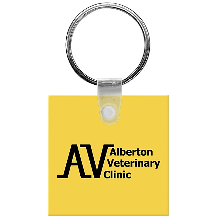 Custom Small Square Soft Keychain - Opaque