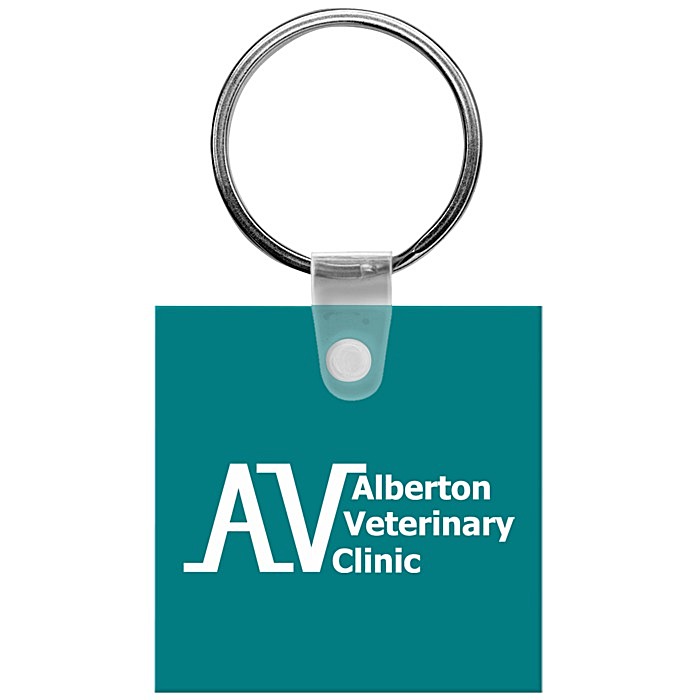 Custom Small Square Soft Keychain - Opaque