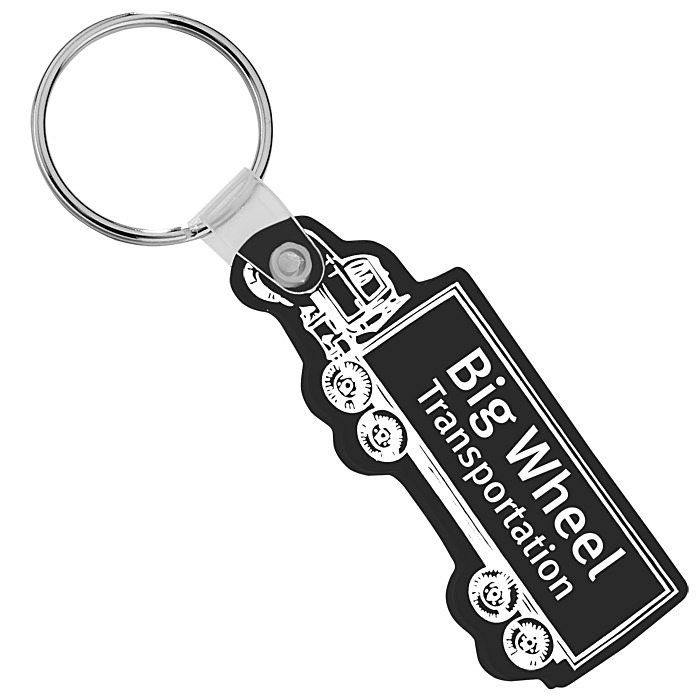 Custom Semi-Truck Soft Keychain - Opaque