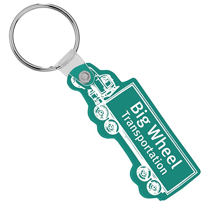 Custom Semi-Truck Soft Keychain - Opaque