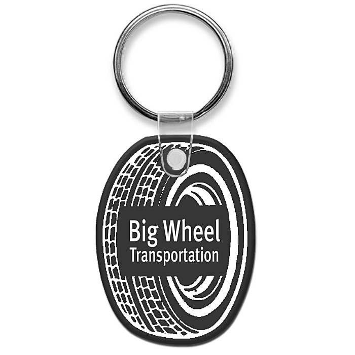 Custom Tire Soft Keychain - Opaque