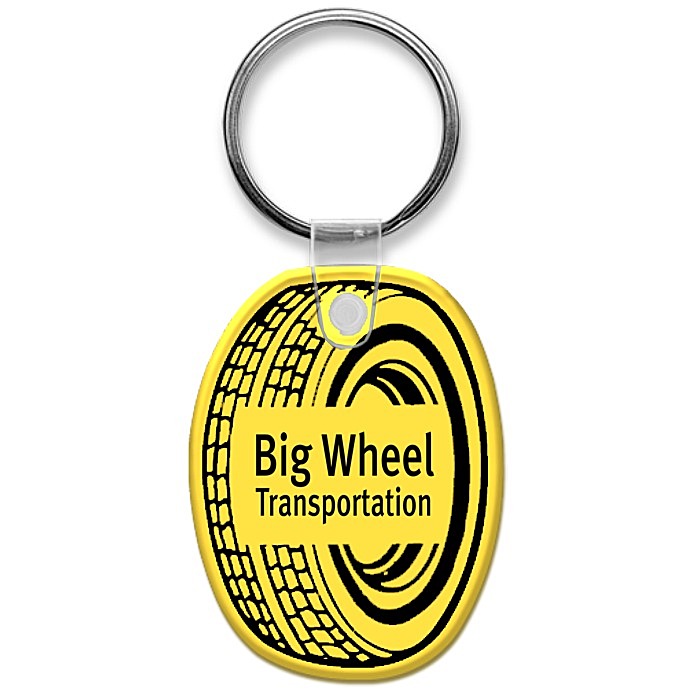 Custom Tire Soft Keychain - Opaque