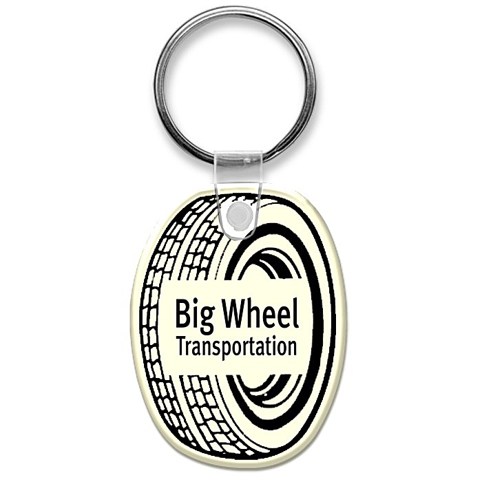 Custom Tire Soft Keychain - Opaque