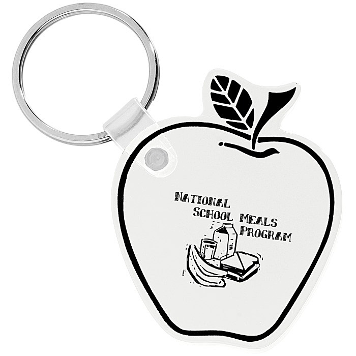 Custom Apple Soft Keychain - Opaque