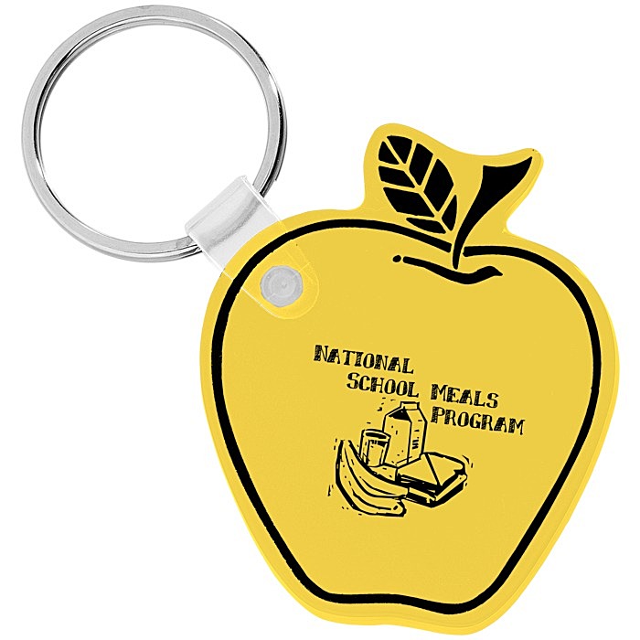 Custom Apple Soft Keychain - Opaque