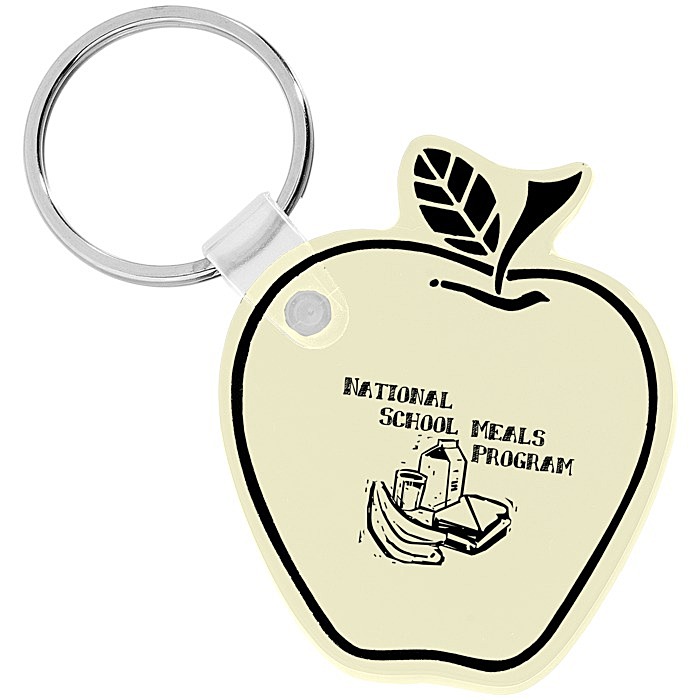 Custom Apple Soft Keychain - Opaque