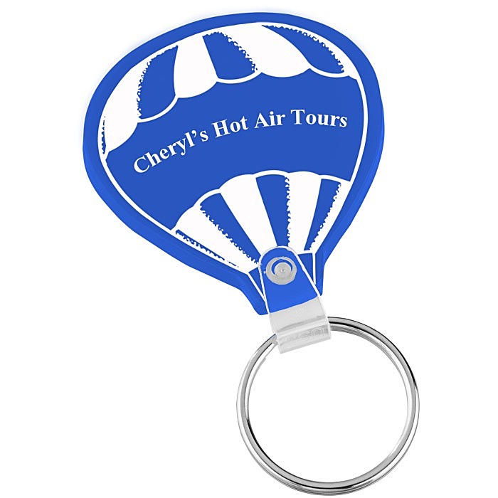 Custom Air Balloon Soft Keychain - Opaque