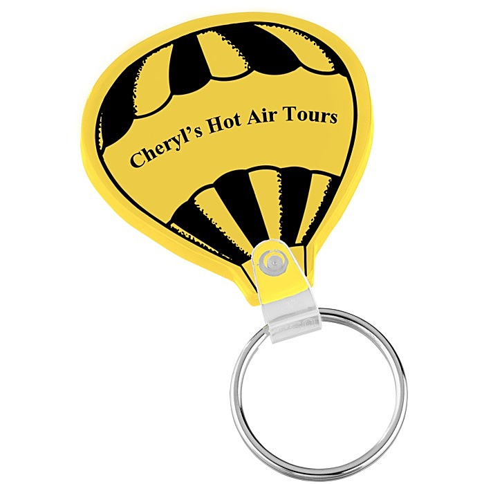 Custom Air Balloon Soft Keychain - Opaque